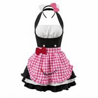 Kitty Cat Lingerie Set - Sexy & Cute Maid Costume with Bow & Apron for Women thumbnail