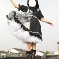 Lolita Crinoline Petticoat - Adjustable No-Bone Crystal Mesh Half-Skirt for Daily Wear & Elegant Outfits thumbnail