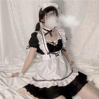 Black and White Maid Dress for Women - Cute JK Lolita Cosplay Costume, Plus Size Female Servant Outfit thumbnail