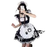 Cute Maid Dress with Cat Ears - Plus Size Lolita Style Maid Costume for Women thumbnail