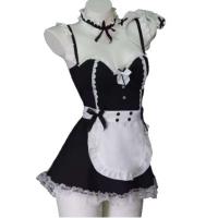 Sexy Maid Costume with Underwire Push-Up Bra - Flirty French Maid Outfit for Women, Lingerie Sleepwear Set thumbnail