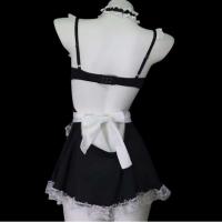 Sexy Maid Costume with Underwire Push-Up Bra - Flirty French Maid Outfit for Women, Lingerie Sleepwear Set thumbnail
