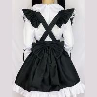Japanese Maid Costume Dress - Long Sleeve Cute Lolita Student Outfit, Sexy-Cute Cosplay Dress for Women thumbnail