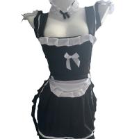 Seductive No-Remove Maid Outfit - Cute Pure-Temptation Lace Apron Set with Ties, Sexy Sleep Dress Ensemble thumbnail