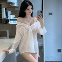Sexy Student Uniform Set - JK Style Plaid Pleated Skirt & Top, Cute Yet Seductive Outfit for Adults thumbnail