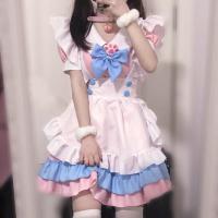 Adorable Japanese Lolita Maid Dress - Cute Soft Kawaii Cosplay Outfit for Daily Wear, Anime & Stage Performance thumbnail