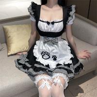 Sexy Maid Costume Lingerie - Cosplay Lolita Pure & Tempting Uniform Sleepwear, Plus Size No-Remove Bedroom Outfit thumbnail