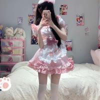 Sexy Maid Costume Lingerie Set - Cosplay Lolita Pure & Tempting Uniform Sleepwear, Plus Size No-Remove Design thumbnail