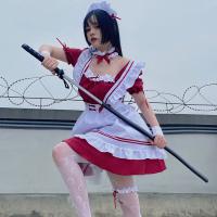 Japanese Black & White Maid Dress for Women - Cute Lolita Cosplay Costume, Plus Size Kawaii Servant Outfit thumbnail