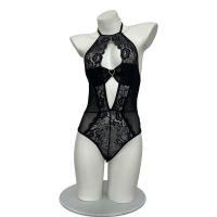 Sensual Lace Bodysuit Sleepwear -Shame Uniform-Inspired Pure-Yet-Alluring One-Piece Set for Women thumbnail