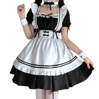 Maid Costume Cosplay Dress - Japanese Lolita Student Outfit for Women, Plus Size Anime Dress thumbnail