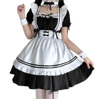 Adorable Japanese Lolita Maid Dress - Cute Soft Girl Anime Costume for Daily Wear & Stage Performance thumbnail