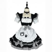 Cute Maid Costume Dress with Cat Ears - Plus Size Lolita Cosplay Outfit for Women thumbnail