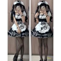 Maid Costume Cosplay Dress - Cute Cat Ear Lolita Outfit for Anime Girls & Soft Girl Aesthetic