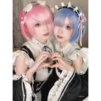 Ram & Rem Cosplay Costume Set - Re:Zero Zero to Hero Maid Outfit, Lolita Style Anime Cosplay Dress for Women thumbnail