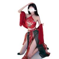 Seductive Hanfu Lingerie Set - Sexy Qipao Costume for Women, Bedroom Temptation Outfit, Fairy-Inspired Erotic Apparel thumbnail