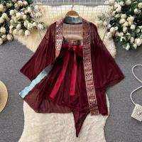 Sensual Sheer Lingerie Sleep Gown - Vintage Chinese Style Hanfu Costume Set for Women thumbnail