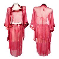 Vintage Chinese-Inspired Lingerie Set - Sheer Hanfu-Style Qipao Costume for Romantic Role Play thumbnail