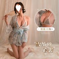 Japanese Kimono-Style Sexy Lingerie Set for Small Bust – Flirty Sleepwear & Bedroom Costume thumbnail