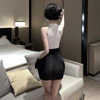 Sexy Secretary Costume Set - Ultra-Short Skirt Lingerie Outfit for Women, Seductive Sleepwear & Bedroom Wear thumbnail