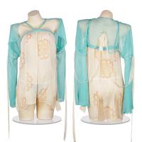 Huanqing Original Chinese Ancient Style Lingerie Dress – Sheer Hanfu-Inspired Sexy Mesh Bustier Gown for Women thumbnail