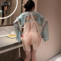 Chinese-Inspired Sensual Lingerie Set – Sheer Hanfu-Style Bustier Dress, No-Remove Erotic Outfit for Women thumbnail