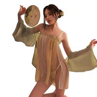 Seductive Chinese-Style Lingerie Set – Sheer Hanfu Dance Costume Belly Dance Bodice Sleepwear Outfit for Women thumbnail