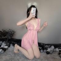 Seductive Lace Sleepwear Set for Women – Romantic Water-Soluble Floral Lingerie & Pure-Yet-Playful Nightdress Outfit thumbnail