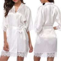 Ruixiang Plus Size Sexy Robe for Women – Ice Silk Lingerie Bathrobe, Alluring Lounge Wear & Intimate Apparel thumbnail