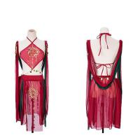 RuoLan Sensual Dunhuang Flying Apsara Lingerie Set – Exotic Hook-Neck Belly Dance Costume thumbnail