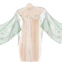 Vintage Hanfu Lingerie Set - Sexy Retro Sleep Dress & Modest Doudou Bra for Women, No-Remove Sensual Nightwear thumbnail