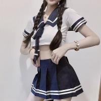 Sexy Sailor School Uniform Set - Cute & Seductive JK Outfit for Role Play & Cosplay thumbnail