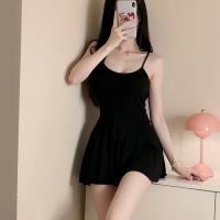 Women's Sexy Backless Ice Silk Bodycon Dress - High-Elastic Seductive Slip Dress with Adjustable Straps thumbnail