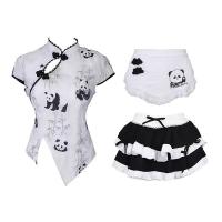 Domoira Sexy Chinese-Style Maid Outfit – Cute Panda Lingerie Set, Pure-Yet-Tempting Sleepwear for Women thumbnail