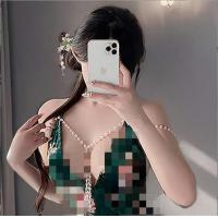 Sexy Vintage Qipao Nightgown for Women – High-Waisted Slit Bodycon Chinese Style Beaded Lingerie Sleep Dress thumbnail