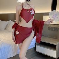 Seductive Silk Sleepwear Set – Pure & Tempting Vintage-Inspired Dance Maiden Lingerie Pajama Outfit thumbnail