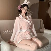 Yiyue Lingerie Set - Japanese Kimono-Inspired Sexy Bunny Costume for Role Play & Date Night thumbnail