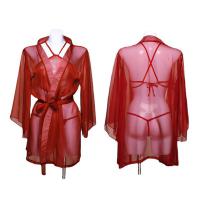 Dunhuang-Inspired Sheer Lingerie Set - Chinese Hanfu-Style Erotic Sleepwear for Women, No-Remove Design thumbnail