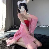 Qiaoduo Hanfu-Inspired Lingerie Set - Sexy Fox Spirit Daji Bodysuit & Skirt, Pure-Yet-Seductive Sleepwear thumbnail