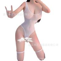 Japanese Schoolgirl Sexy Bodysuit for Small Busts - Cute & Alluring Open-Crotch Tight-Fit Lingerie thumbnail