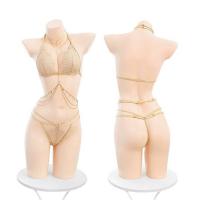 Domila Moxin Lace Bra and Panty Set 7915 - Sexy Sheer Bare-Butt Lingerie Set, Pure & Alluring thumbnail