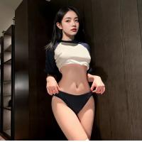 Japanese-Style Gymnastics Outfit - Cute Schoolgirl Lingerie Set, Slim-Fit Campus Uniform Swimwear thumbnail