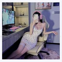 Floral Lace Contrast Low-Cut Sexy Slip Dress - Pure Temptation Bodycon Mini Skirt Lingerie thumbnail