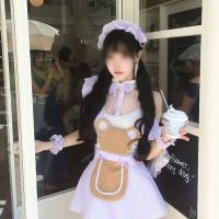 Plus Size Sexy Maid Costume - Flirty Chef Outfit with Ruffled Hem, Sweet & Playful Servant Set thumbnail