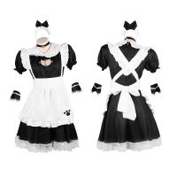 Anime Cat Girl Lingerie Set - Cute Maid Costume with Lolita Style Erotic Outfit for Women thumbnail
