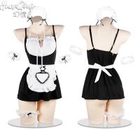 New Fantasy Lolita Cosplay Maid Outfit - Busty Illusion Lingerie Set for Small Bust Women thumbnail