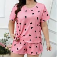 Trendy Women's Sexy Print Lounge Set – Loose Short Sleeve Top & Shorts, Stylish At-Home or Outfit thumbnail