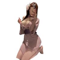 QQNY Seductive Modest Lingerie Set – Busty-Flattering Sleep Dress for Couples, Playful & Elegant Nightwear thumbnail