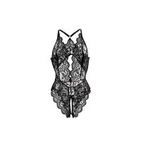 Sexy Lace Bodysuit for Women - Sheer See-Through Costume Set, Seductive Lingerie Outfit, No-Remove Design thumbnail