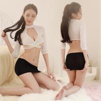 Qingran Sexy Secretary Costume Set – Elegant European-Style Lingerie Outfit, Factory Direct thumbnail